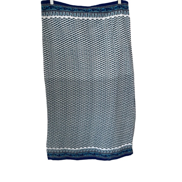 Vintage cotton ditzy floral maxi skirt lightweight side slits size XL - Picture 10 of 12